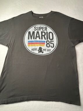 Nintendo retro Super Mario Brothers Cart 1985 Shirt Gray XL